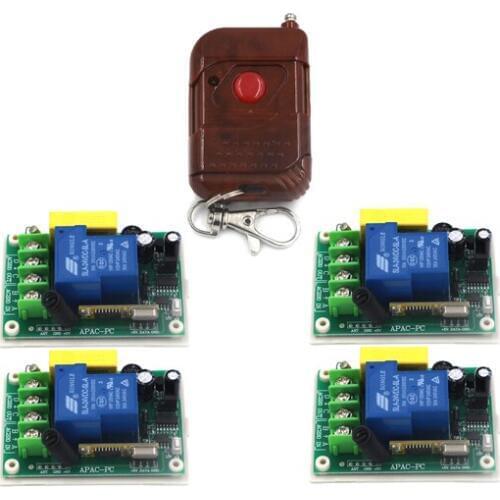 Hot Sell High Quality 30A 220V 200m RF Wireless Remote Control Switch 1CH + Remote Control SKU: 5310