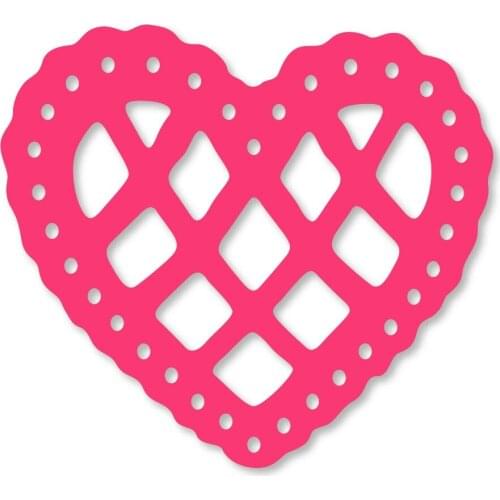Hemere Lace edge hollow Heart Metal Cutting Dies Stencil for New DIY Scrapbooking Album Paper Card Handcrafts Embossing Template