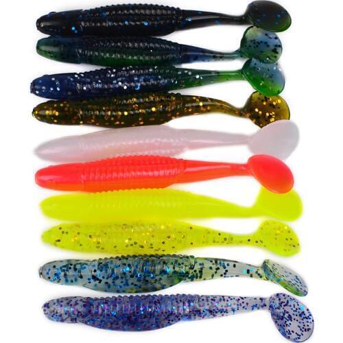 HiUmi 10pcs 11cm 6g soft bait 10 colors lures fishing lures fishing tacklese fishing bait swim bait