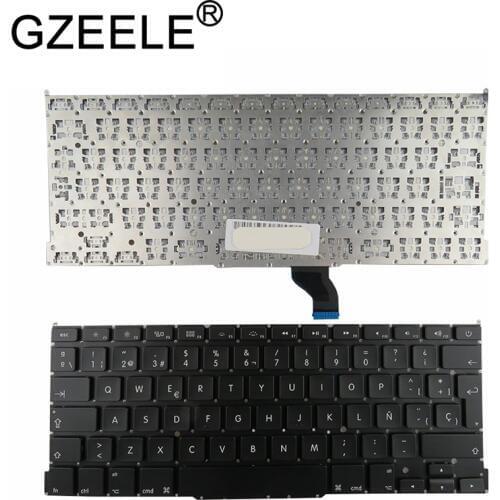 GZEELE Spanish For Apple for Macbook Pro Retina 13" A1502 Keyboard Replace ME864 ME865 ME866 SP Laptop Keyboard 2013-2015 Years