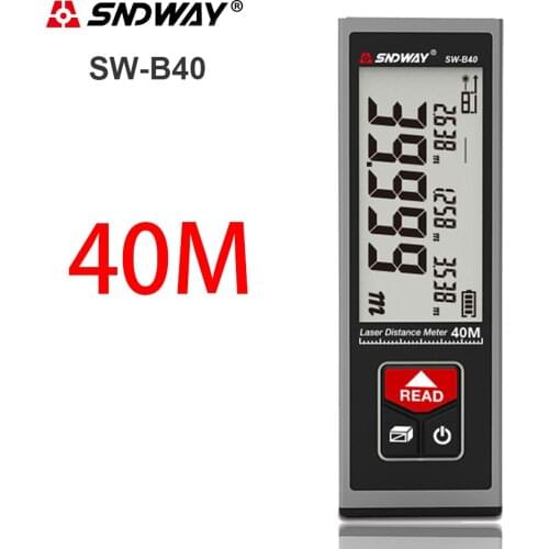 SNDWAY Laser rangefinder 40m 50m 60m tape measure aiming mini portable meter laser digital rangefinder