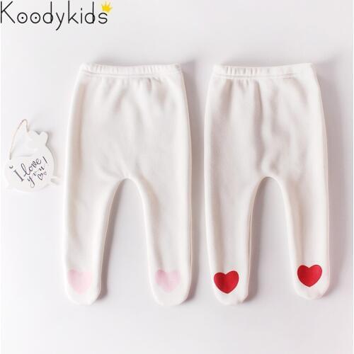 Koodykids Baby Pants Winter Baby Legging Pants Tights Thick Fleece Baby Girl Leggings Plus Velvet Tights Baby Tights 0-2 Years