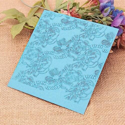Petals Design Embossing Folders Plastic Halloween Scrapbooking DIY Template Fondant Cake Photo Album Christmas Card Making
