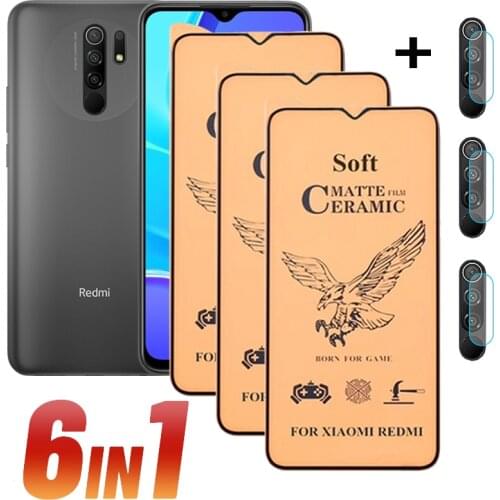 Pantalla Redmi 9 Film Frosted Matte Film Xiaomi Redmi Note 9 T Ceramic Film Redmi Note 8 9 T 360 Full Cover Redmi Note 10 T Pro Protective Front Film Scratch Resistant Soft Glass Xiomi Redmi 9 Screen Protector