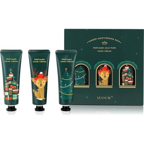 Lovely Christmas Hand Cream Gift Box Prevent Wrinkles Firm Elastic Cedarwood Essential Oil Prevent Pigment Hand Cream Hydrate