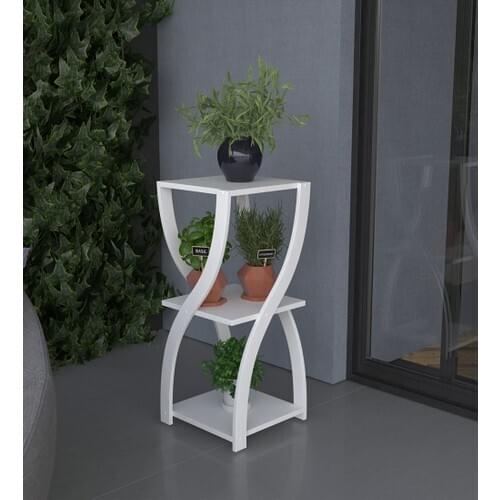 New Modern 2021 Natural Decorative Coffee Tables Hourglass Model Jardiniere White