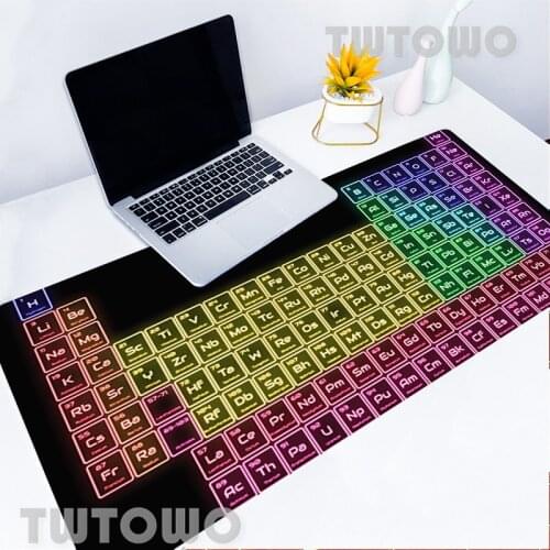 Periodic Table Of The Elements Speed Mouse Pad Gamer Mini Pc Large 90x40 Rubber Keyboard Computer Desk Mat Tapis Souris Mousepad