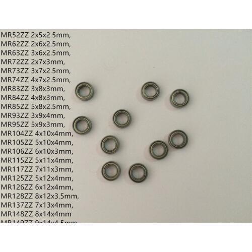 50pcs Stainless Steel Bearing S679ZZ SMR149ZZ 9*14*4.5mm Miniature Model Bearing Metal Shielded Ball Bearings
