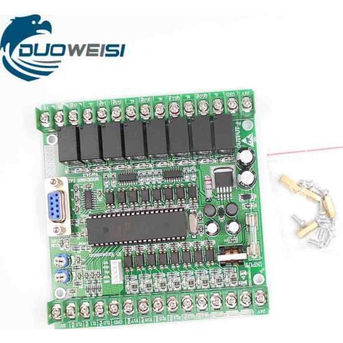 S7-200 PLC industrial control panel 16MR 5AD with analog online monitoring download S7 200