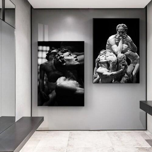 Sculpture of David Canvas Painting Figure Art Posters and Prints Cuadros Wall Art Pictures for Living Room Home Decor Unframed