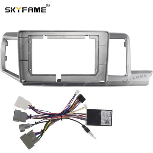 SKYFAME Car Frame Cable For HONDA Stepwgn 2009-2015 Android Big Screen Dask Kit Fascia Frame Line