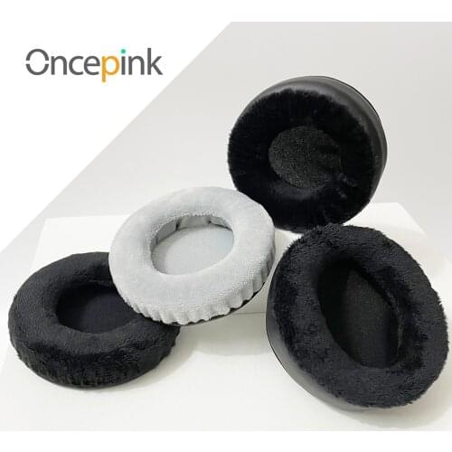 Oncepink Replacement EarPads For Logitech H530 H-530 Headphone Thicken Velvet Ear Cushion Repair Parts Earphones Accessories
