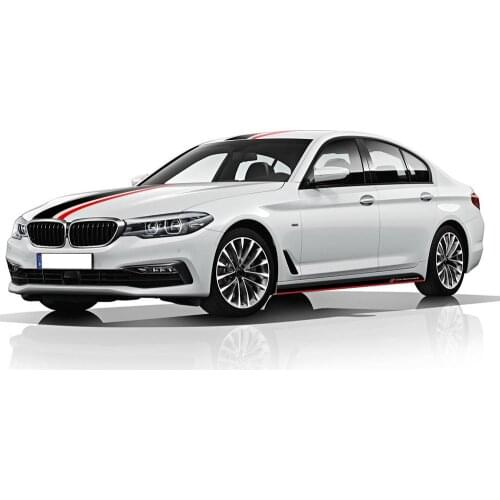 M Sport Door Side Stripe Skirt Sticker Hood Roof Rear Body Kit Decal M Performance for BMW 1 3 5 Series F30 F31 F10 F11 G30 F20