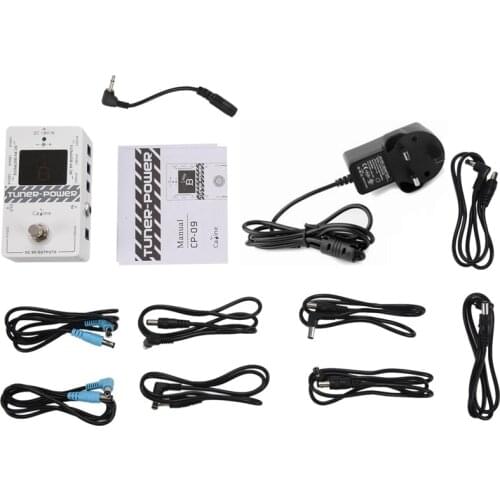 Caline CP-09 Multifunctional 2-in-1 Guitar Tuner DC 9V Electric Guitar Effect Pedal Power 8 solated Output Pedal adapter cp09