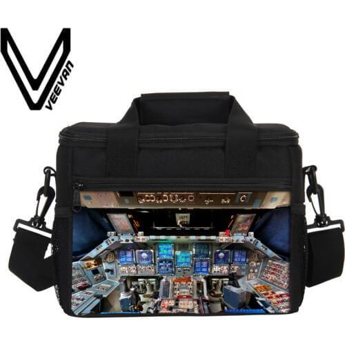 VEEVANV Aircraft Thermo Lunch Box Thermal Insulated Picnic Food Handbags Women Portable Lunch Bags Storage Container Cooler Bags