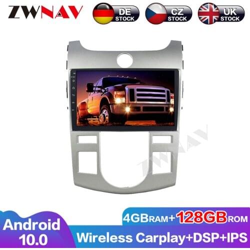 128G Carplay Android 10 screen Car DSP IPS DVD Player For Kia Forte 2008-2012 GPS Auto Radio Audio Stereo Multimedia Head unit