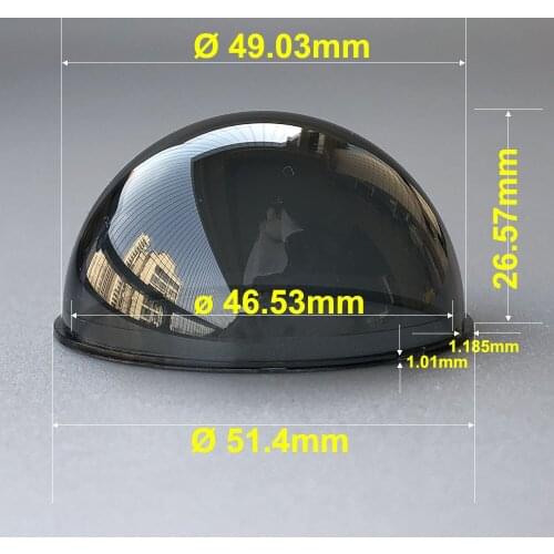 2 Inch Acrylic PC Cover Surveillance Security Cameras Dome Protective Housing Case Anti-aging Explosion-Proof Enclosure Shell