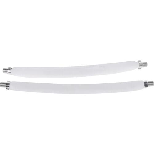 2PCS Window Flat F Connector Cable Coax Coaxial RG6 RG-6Door TV Satellite