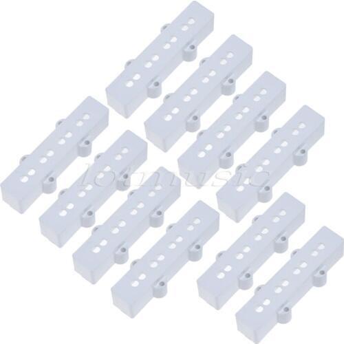 5set White Vintage Pickup Case Neck*Bridge pickup Cover for Jazz Bass guitar parts replacement