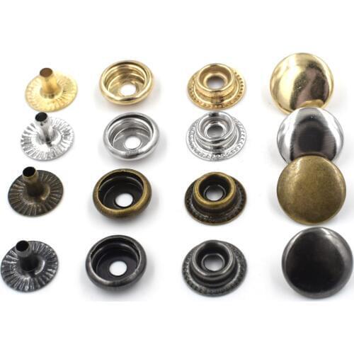 50 sets /lot 15mm Metal snap. fastener buttons, Rivet, T8 T5 T3 snaps jacket buttons Clothing & Accessories. Sewing repair