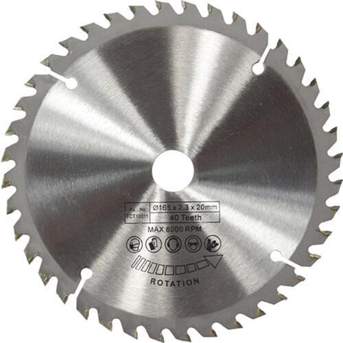 ABSF 165mm 40T 20mm Bore TCT Circular Saw Blade Disc for Dewalt Makita Ryobi Bosch
