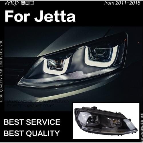 AKD Car Styling Head Lamp for VW Jetta Headlights 2011-2018 Jetta Mk6 LED Headlight Angel Eye Drl Hid Bi Xenon Auto Accessories