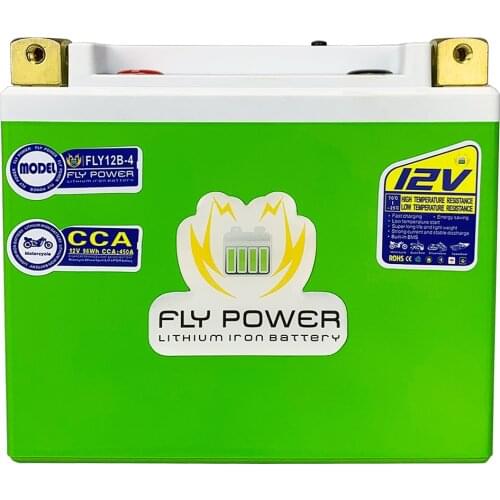 12B-4 12V 8Ah CCA 450A LifePO4 Motorcycle Start Battery NEW Lithium Scooter Battery With BMS Waterproof For ATV UTV Motorbike