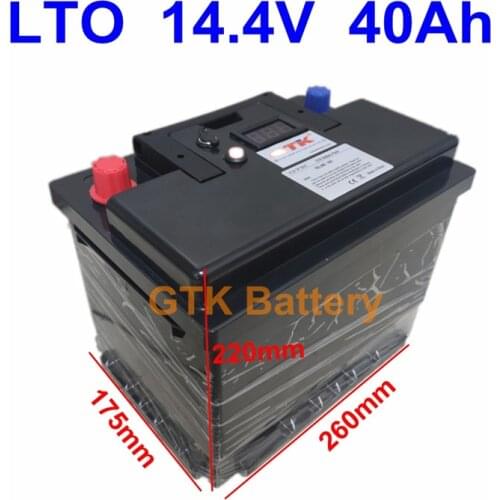 14.4V 6S LTO 40Ah lithium titanate Battery Pack for EV light truck bicycle giant hybrid Lawn mower motor + 5A charger