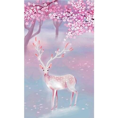 5D DIY Christmas Diamond Painting Deer Diamond Mosaic Diamond Embroidery Cross Stitch Home Decor