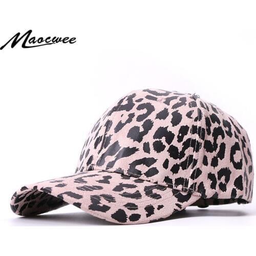 Leopard Baseball Cap For Women Men Snapback Vintage Hip Hop Baseball Hats For Women Men Dad Hat Gorras Casquette 2019 New Brand
