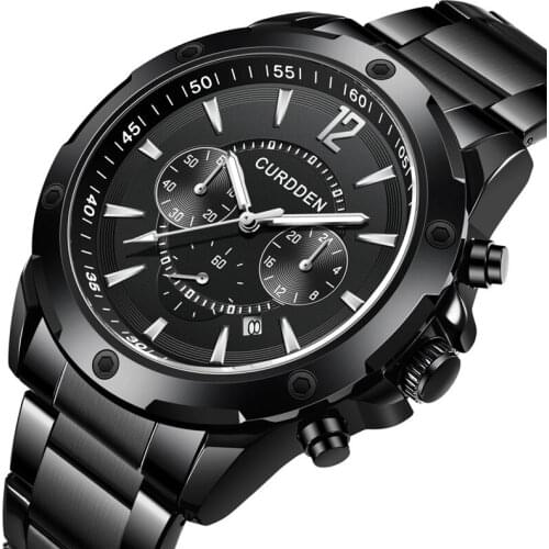 New Watch Men Small Dials Working Luxury Brand Business Calendar Quartz Wristwatches Male Clock Relogio Masculino Drop Shipping