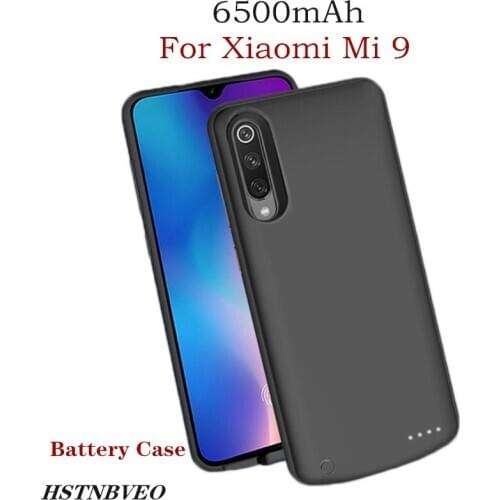 HSTNBVEO 6500mAh For Xiaomi Mi 9 Battery Case Portable PowerBank Battery Charger Case Power Case For Mi 9 Battery Charging Cover