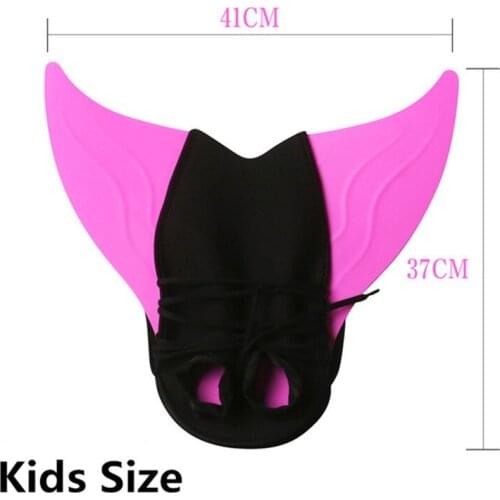Children Outdoor Swimming Flippers Diving Monofin Mermaid Swim Fin Swimming Foot Flipper Diving Feet Tail Monofin