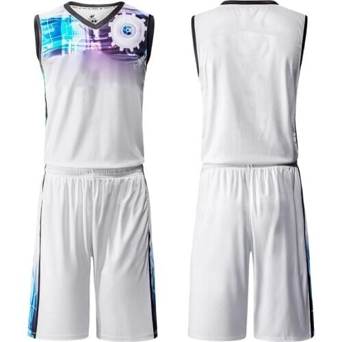 Customized Breathable Basketball Suit Customized Summer Breathable Basketball Jersey Training Suit Competition Team Uniform