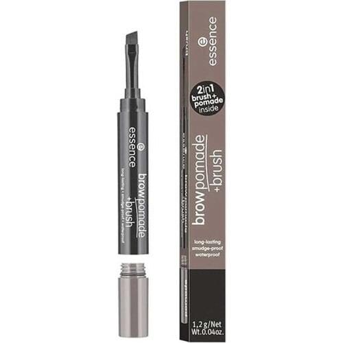 Essence Brow Pomade & Brush-Eyebrow Pomadı No: 03 Cool Brown