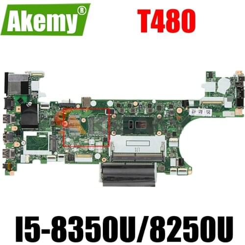 ET480 NM-B501 for Lenovo Thinkpad T480 laptop motherboard with CPU i5 8350U 8250U tested 100% work FRU 01YR344 01YR336 01YR337