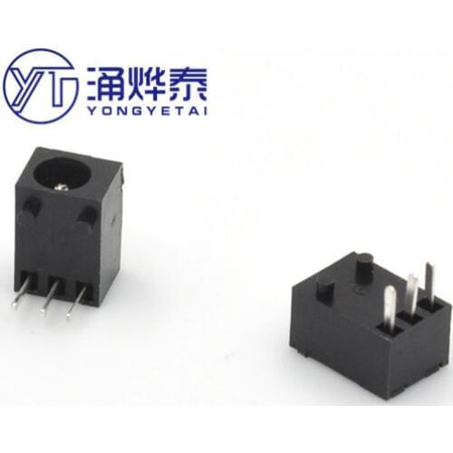 Hot sale Free shipping DC003 DC power socket 3.5*1.3 DC socket Interface power socket Three-legged in-line