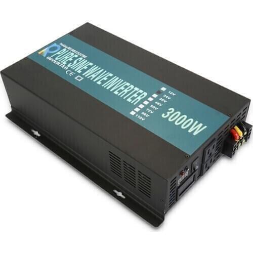 Pure Sine Wave Power Inverter 3000W 12V24V/48V DC to 120V/230V/240V AC Off Grid System Power Solar Inverter Generator