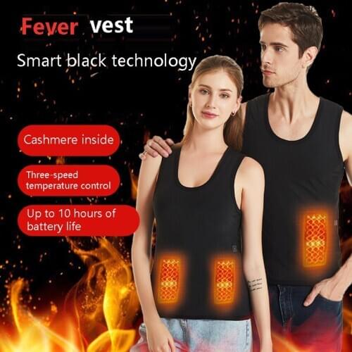 JACKSANQI Winter USB Intelligent Heating Vest Infrared Electric Thermal Underwear Constant Temperature Outdoor Hiking Vest RA423