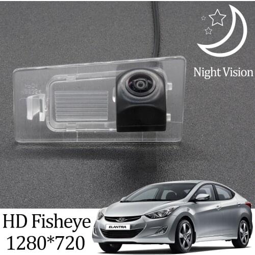Owtosin HD 1280*720 Fisheye Rear View Camera For Hyundai Elantra/Avante MD AD 2011-2020 Car Vehicle Reverse Parking Accessories