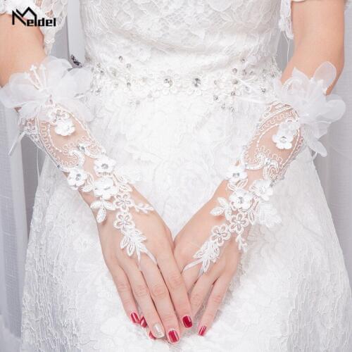 Lace Fingerless Wedding Gloves Lace For Bridal Wedding Accessories