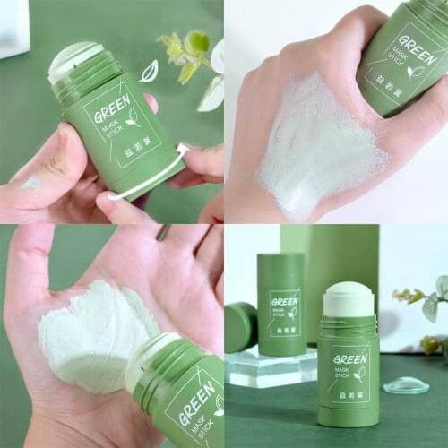 Green Tea Solid Oil Control Facial Mask Cleansing And Moisturizing Blackhead Fine Pore Facial Mask Facial Care TSLM1