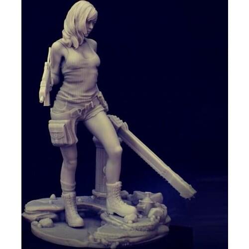 1/24 Scale Unpainted Resin Figure Fantasy female warrior GK Model Kits Military New S130