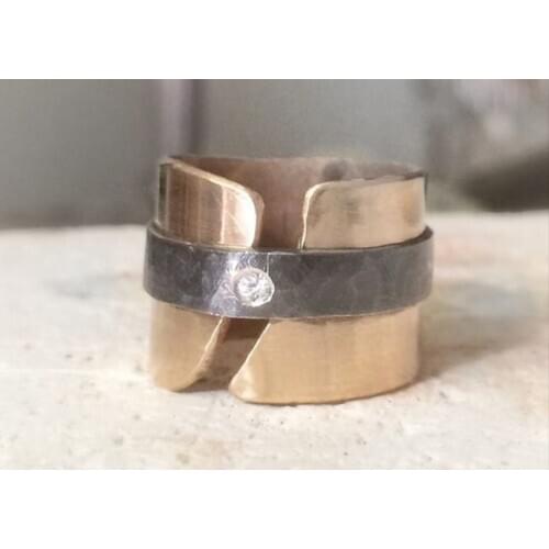 MASTER İŞCİLİĞİ 925 STERLING SILVER ÇERÇEVELİ ZİRKON ROCKY LADY RING