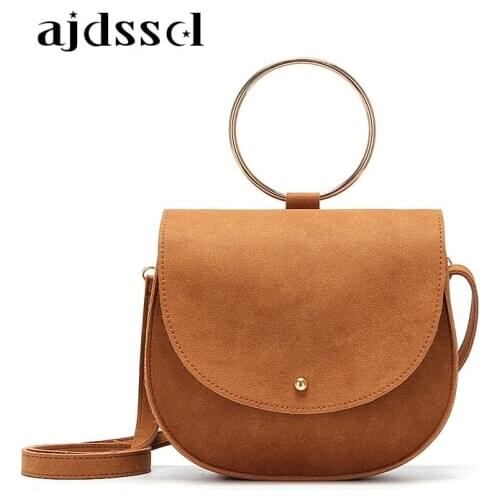 Retro new matte saddle bag casual wild lady handbag tide female slung shoulder bag luxury handbags women bags designer