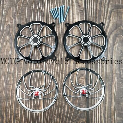 Motorcycle front rear Audio Fairing Mount Speaker Grill Cover For Harley Street Glide Touring Trike FL 1996-2013