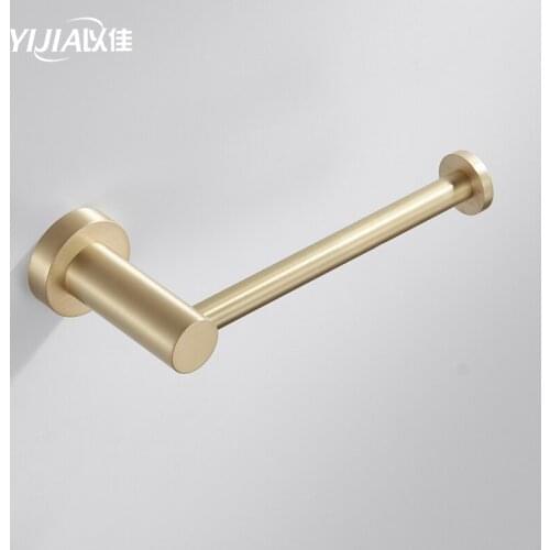 Wc paper holder Wall Mount Tissue Roll Hanger Golden Brass Roll Holder Rack Bathroom Accessories