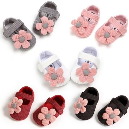 First Walke Little Flower Girl Cute Princess Shoes Cotton Sock Baby Shoes Non-slip Soft Bottom Shoes Summer Baby Toddler Shoes