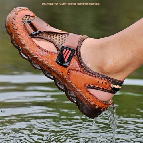 Casual Men Sandals Summer Beach Shoes Men Sandles Male Sandalias Hombre Plus Size 46 Outdoor Walking Footwear Zapatos De Hombre