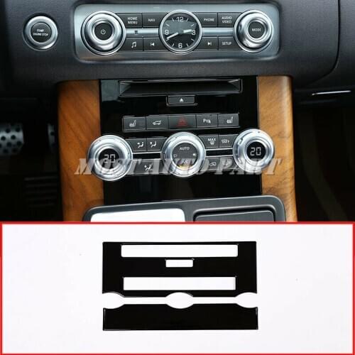 Silver/BlackABS Plastic Interior Console CD Panel Cover Trim For Land Rover Range Rover Sport 2012-2013 2pcs Car Decoration